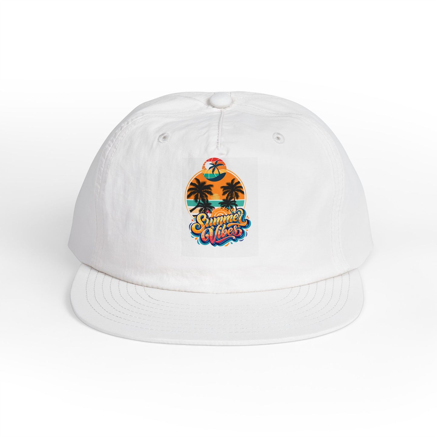 Summer Vibes Cap - Trendy Surf Hat, Beachwear Accessories, Gift for Surfers, Tropical Caps, Vacation Essentials