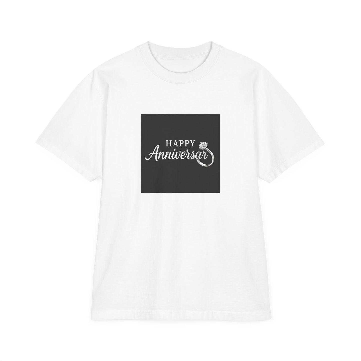 Happy Anniversary Unisex T-Shirt, Celebratory Tee, Engagement Gift, Couple's Apparel, Anniversary Party Outfit, Gift for Him/Her