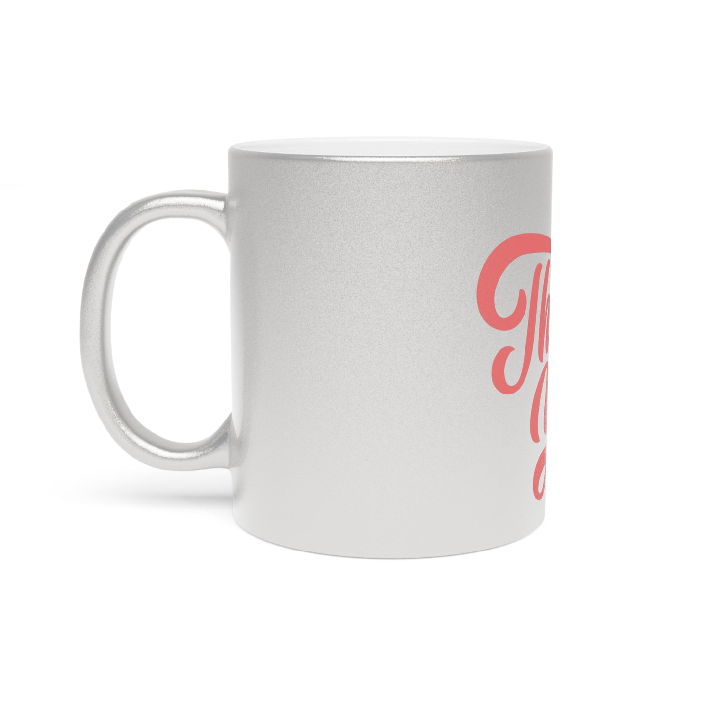 Thank You Metallic Mug - Silver/Gold Appreciation Gift
