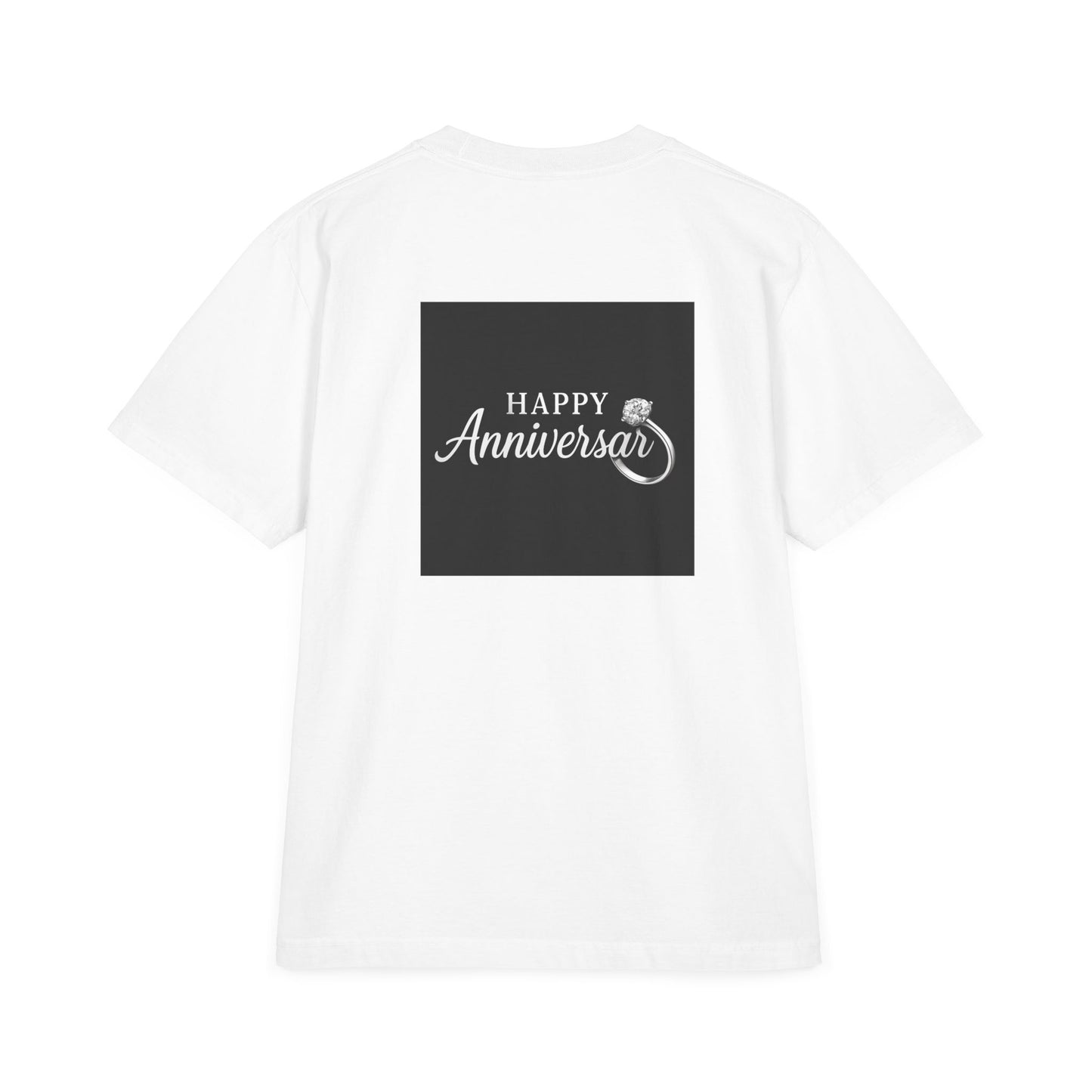 Happy Anniversary Unisex T-Shirt, Celebratory Tee, Engagement Gift, Couple's Apparel, Anniversary Party Outfit, Gift for Him/Her