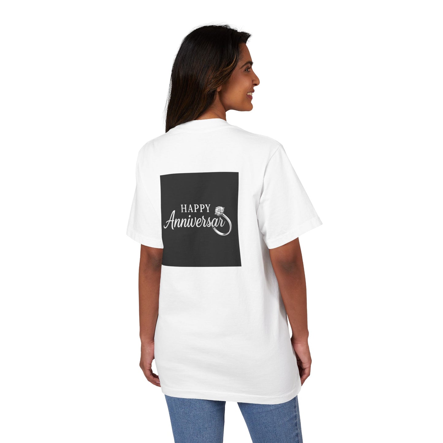 Happy Anniversary Unisex T-Shirt, Celebratory Tee, Engagement Gift, Couple's Apparel, Anniversary Party Outfit, Gift for Him/Her