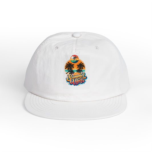 Summer Vibes Cap - Trendy Surf Hat, Beachwear Accessories, Gift for Surfers, Tropical Caps, Vacation Essentials