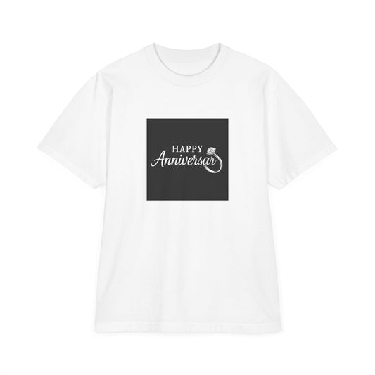 Happy Anniversary Unisex T-Shirt, Celebratory Tee, Engagement Gift, Couple's Apparel, Anniversary Party Outfit, Gift for Him/Her
